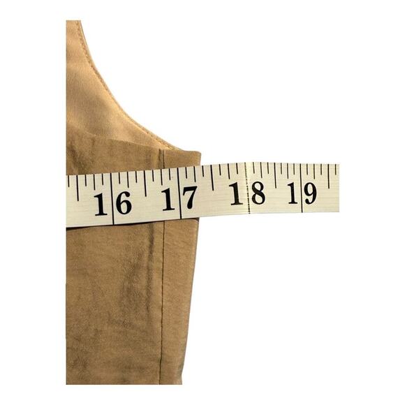 NEW WITH DEFECT Madewell Size 4 Katrina Crop Vest Top in Softdrape Dark Oat - Picture 8 of 9